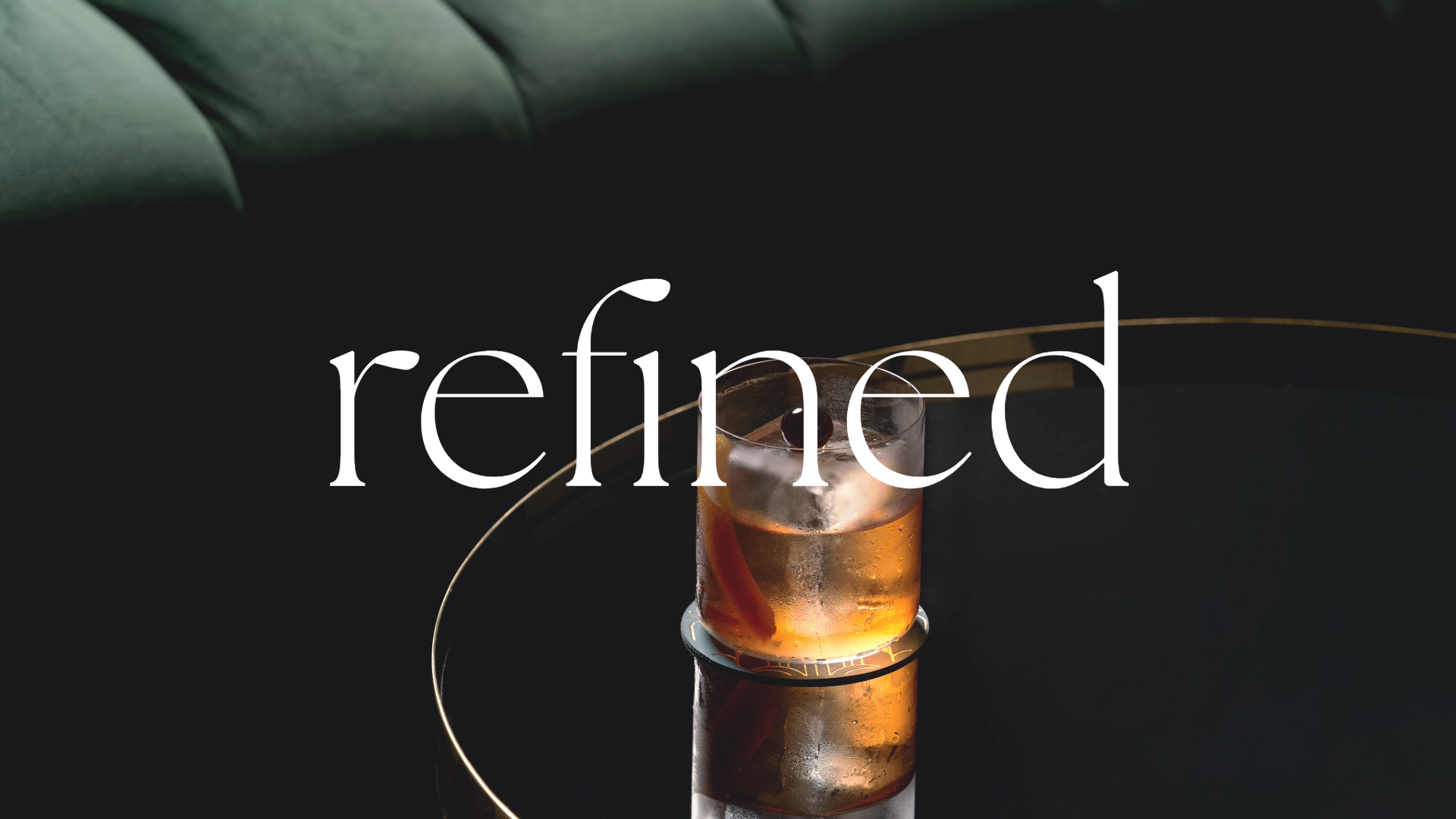 Refined old-fashion cocktail