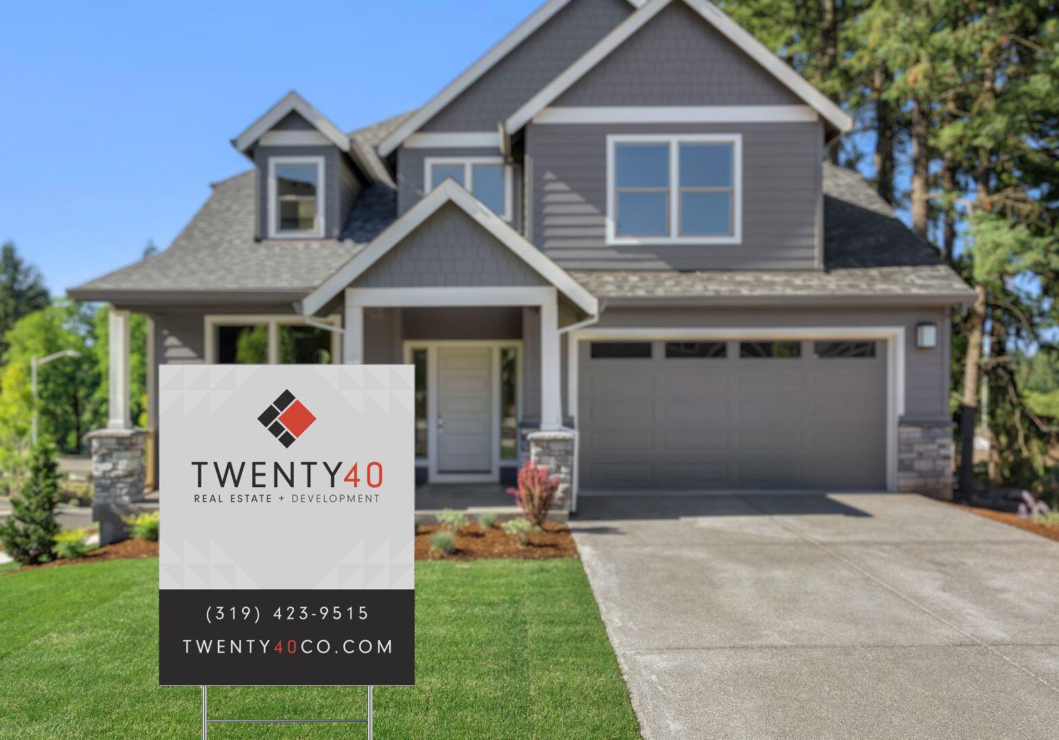 Twenty40 Yard Sign Design