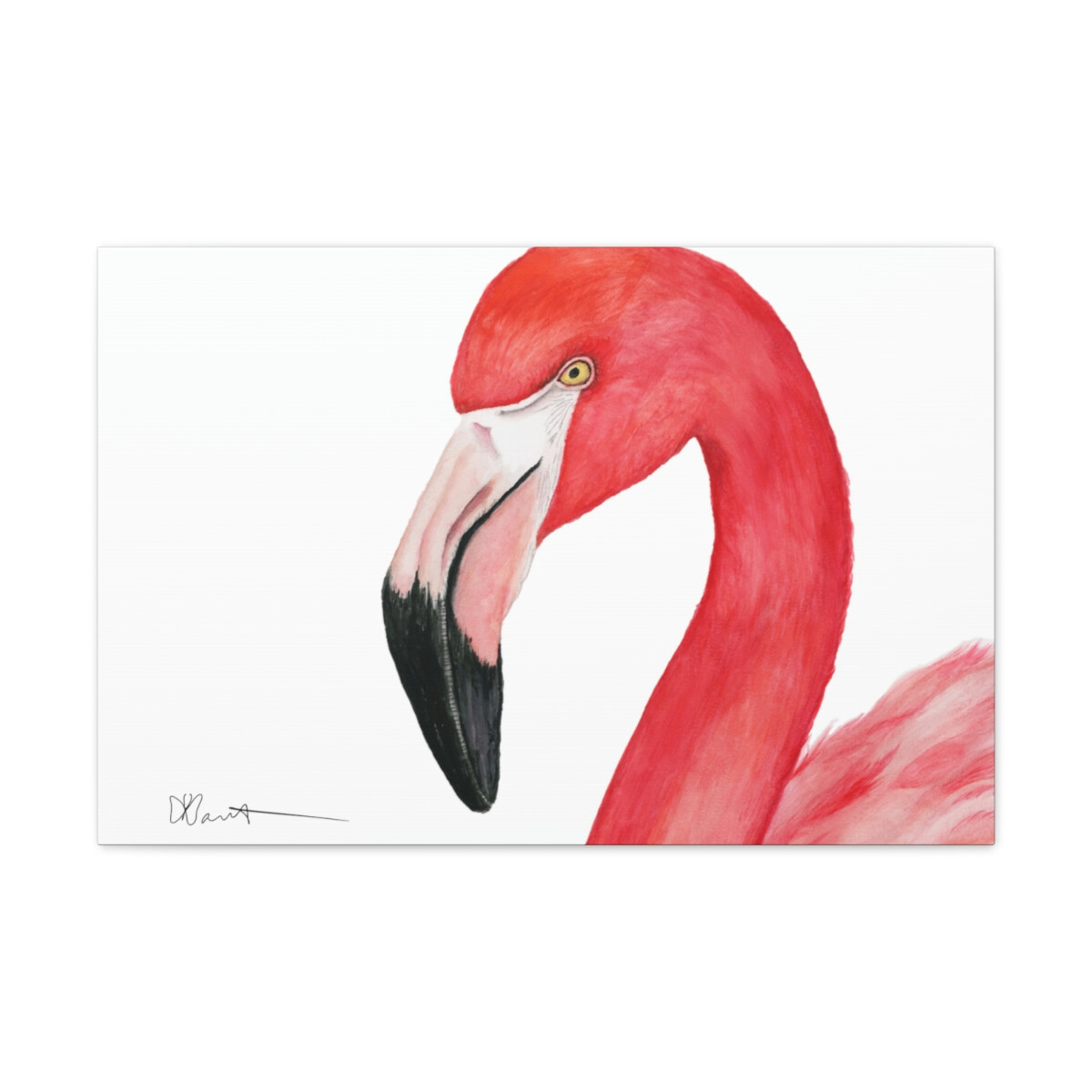 Sam the Flamingo - Canvas Gallery Wrap - Image 6