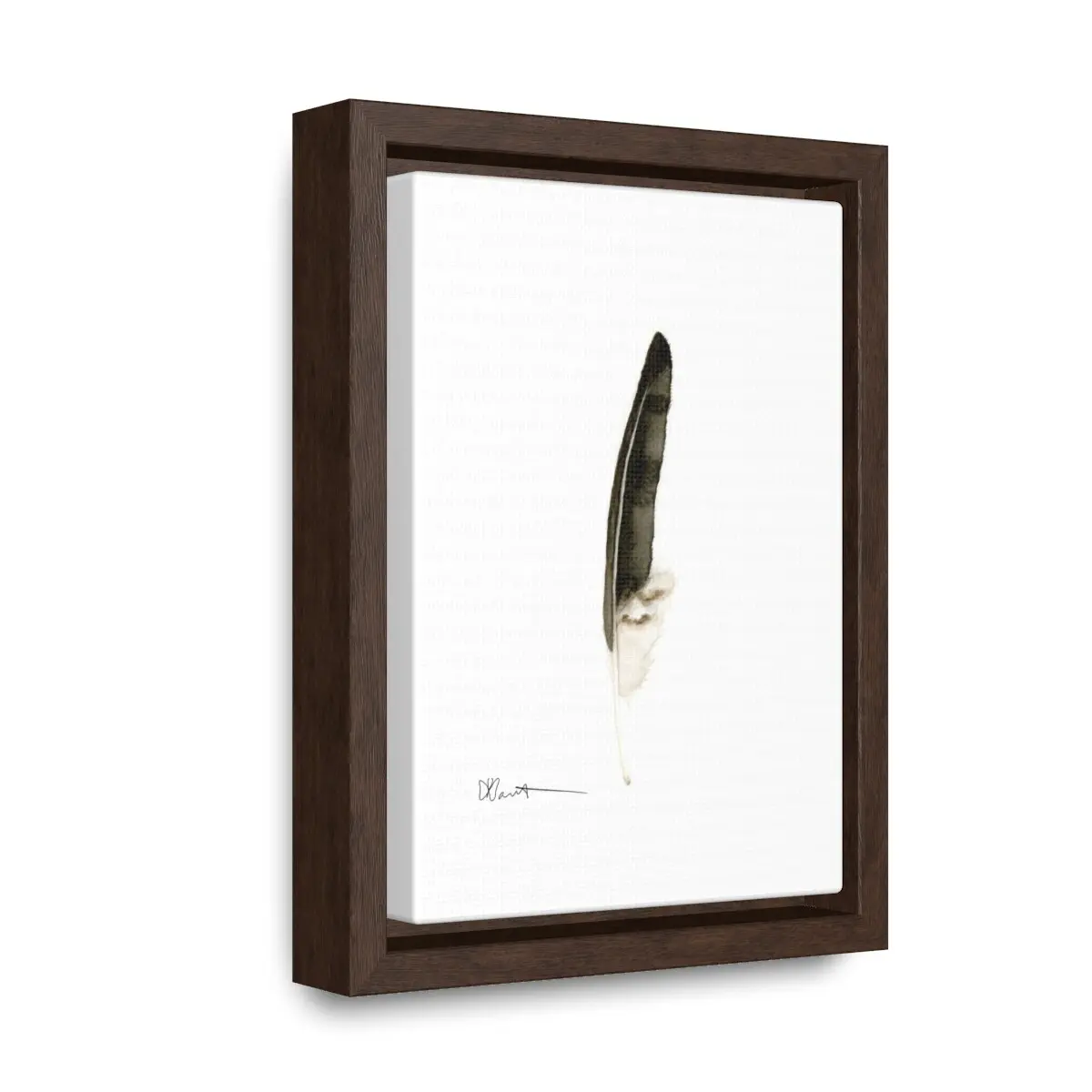 Red-tailed Hawk Feather - Gallery Canvas Wraps with Floater Frame - Image 5