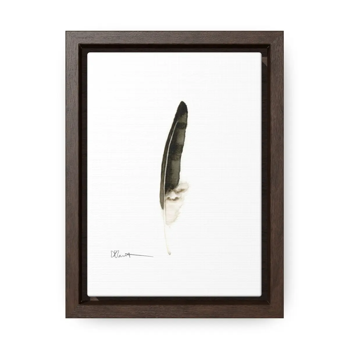 Red-tailed Hawk Feather - Gallery Canvas Wraps with Floater Frame - Image 4