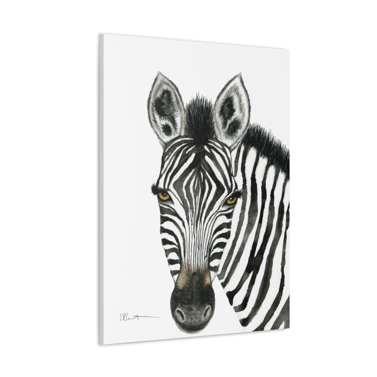 Zuri the Zebra - Canvas Gallery Wrap - Image 5