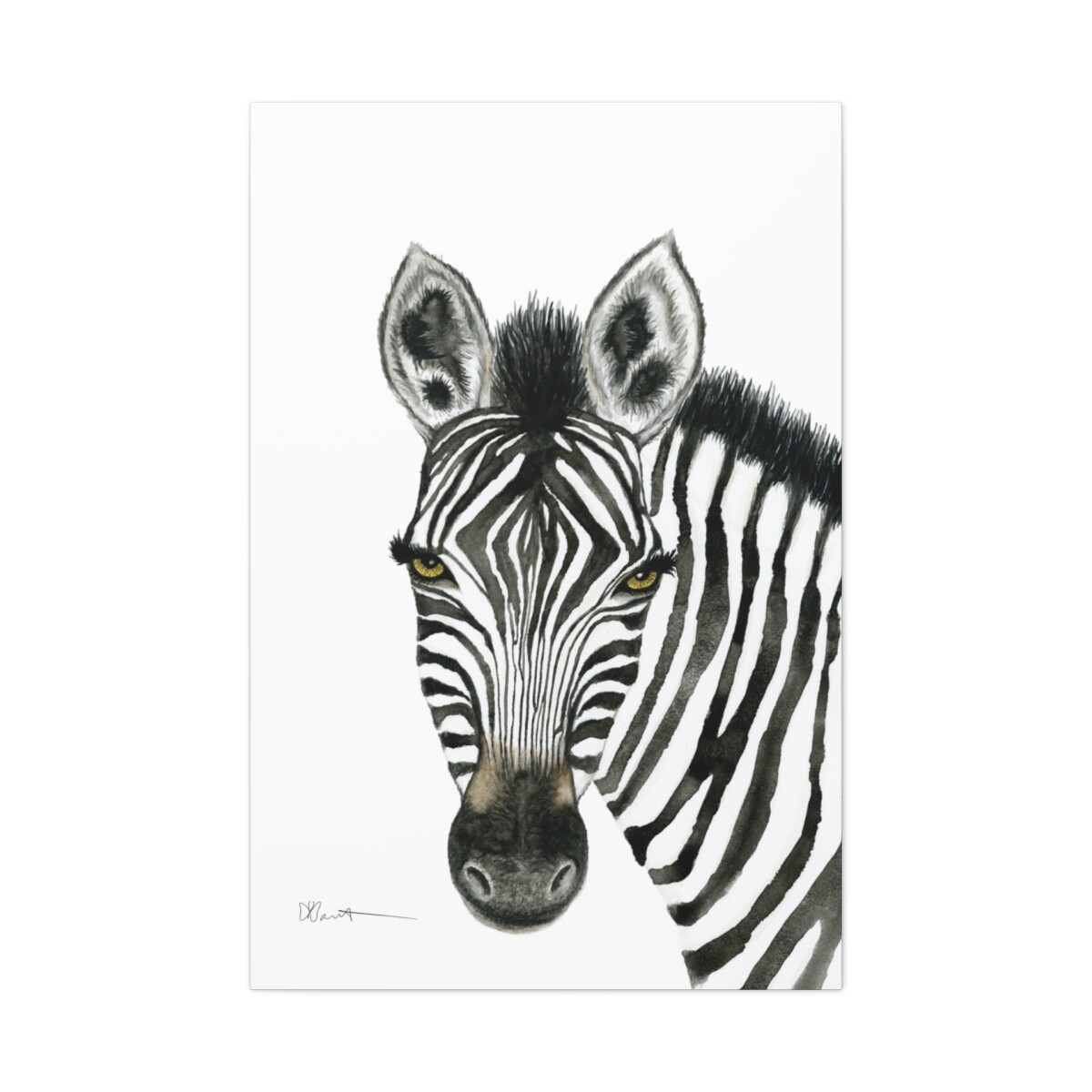 Zuri the Zebra - Canvas Gallery Wrap - Image 6