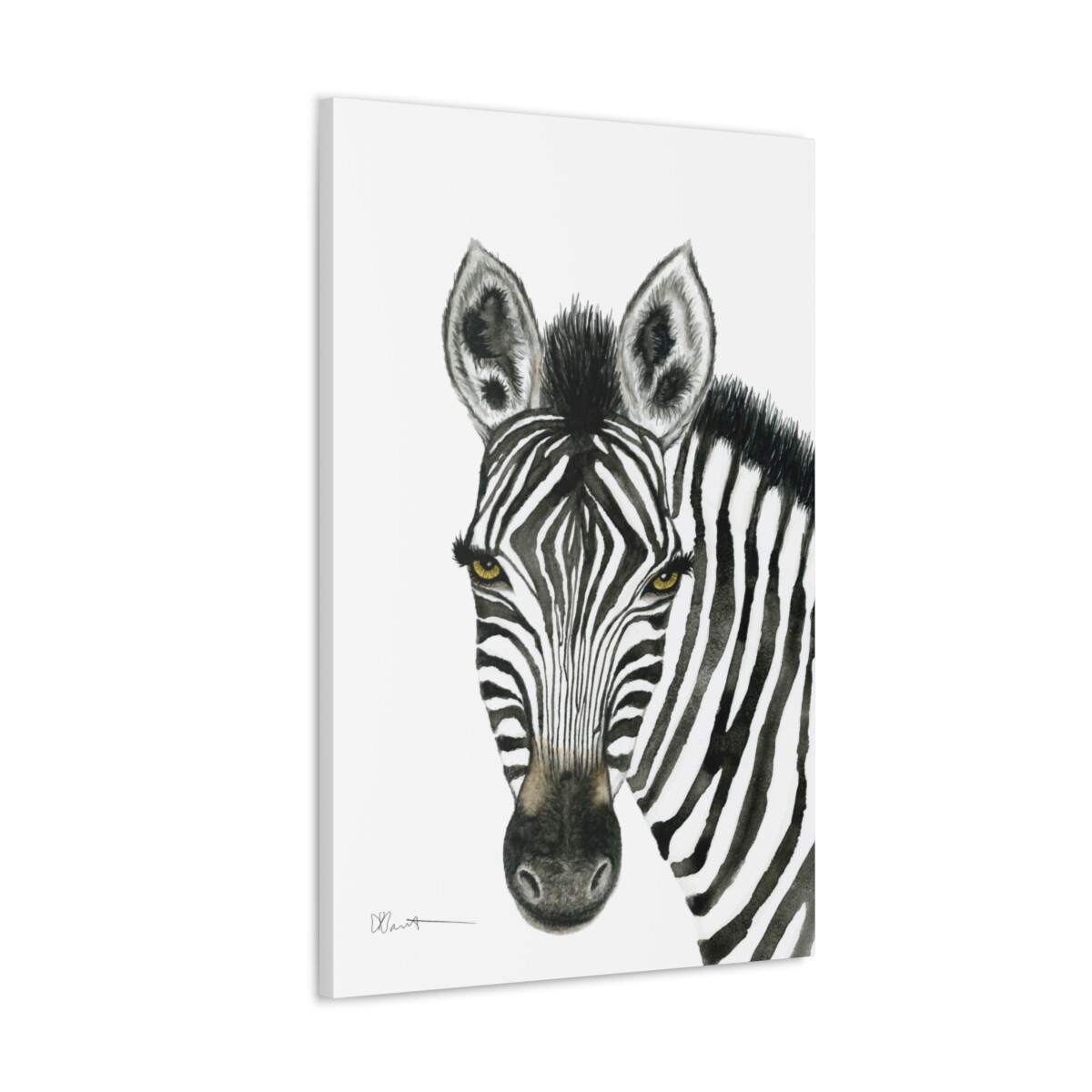Zuri the Zebra - Canvas Gallery Wrap - Image 9