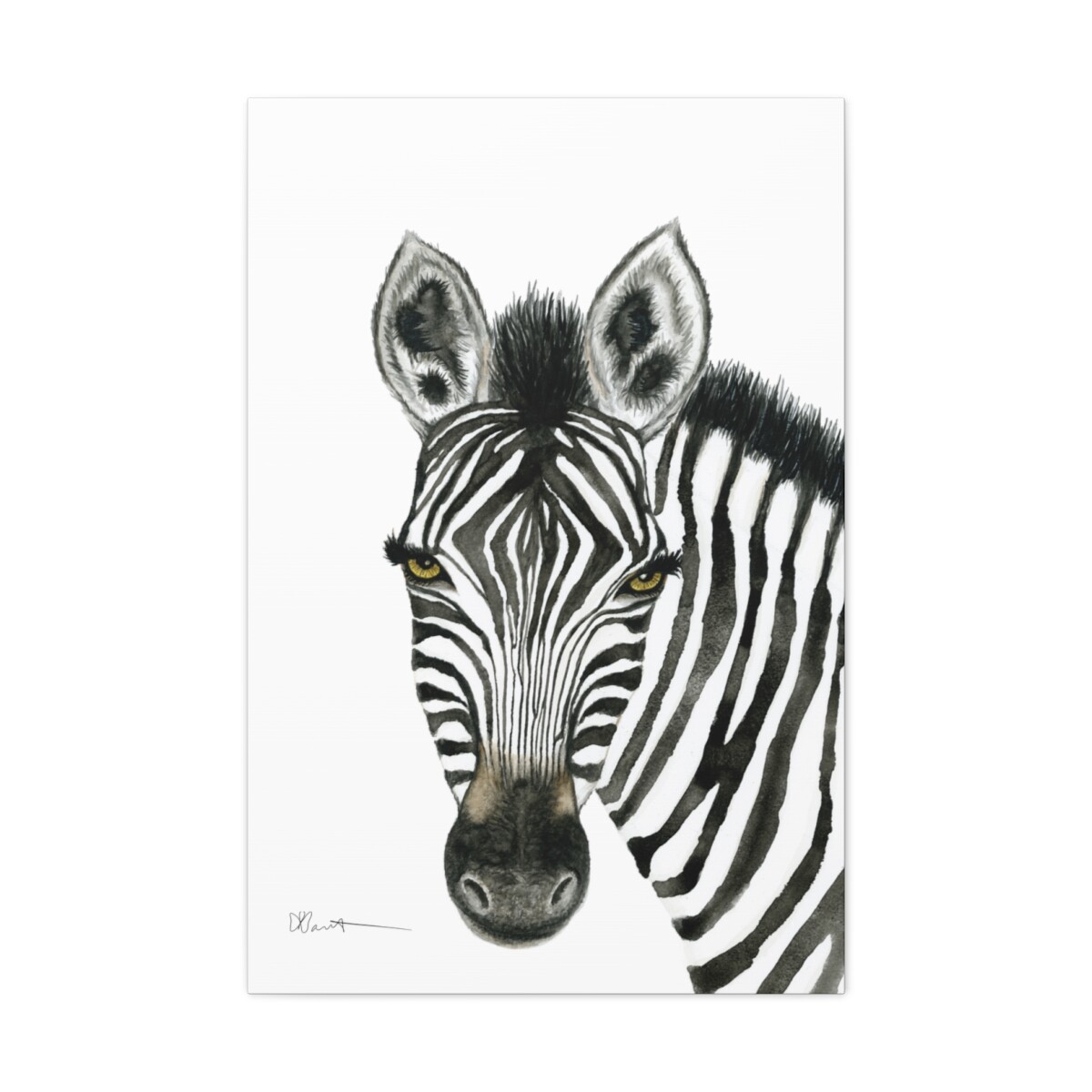 Zuri the Zebra - Canvas Gallery Wrap - Image 8