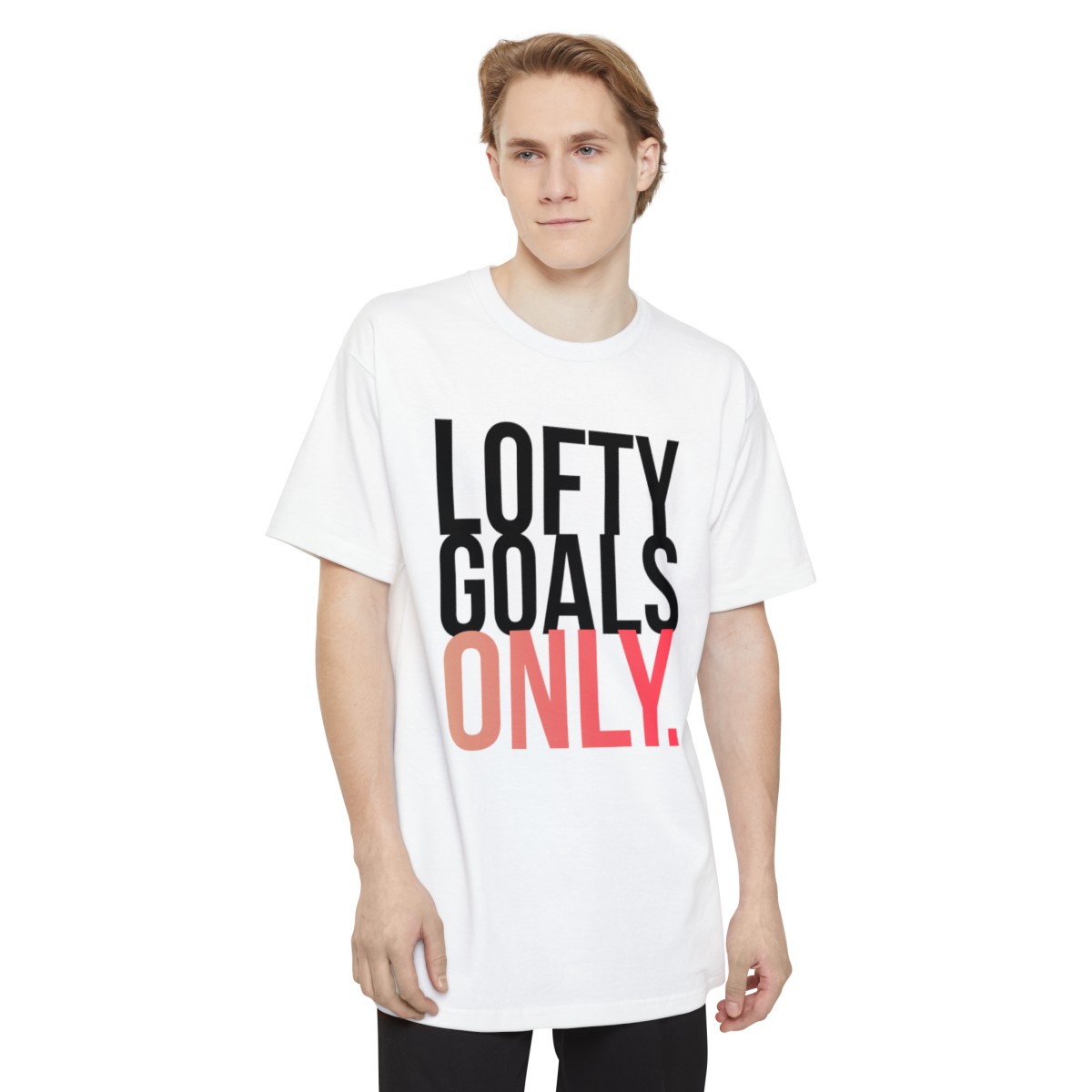 Bold Statement Beefy-T® T-Shirt - Lofty Goals - Image 3