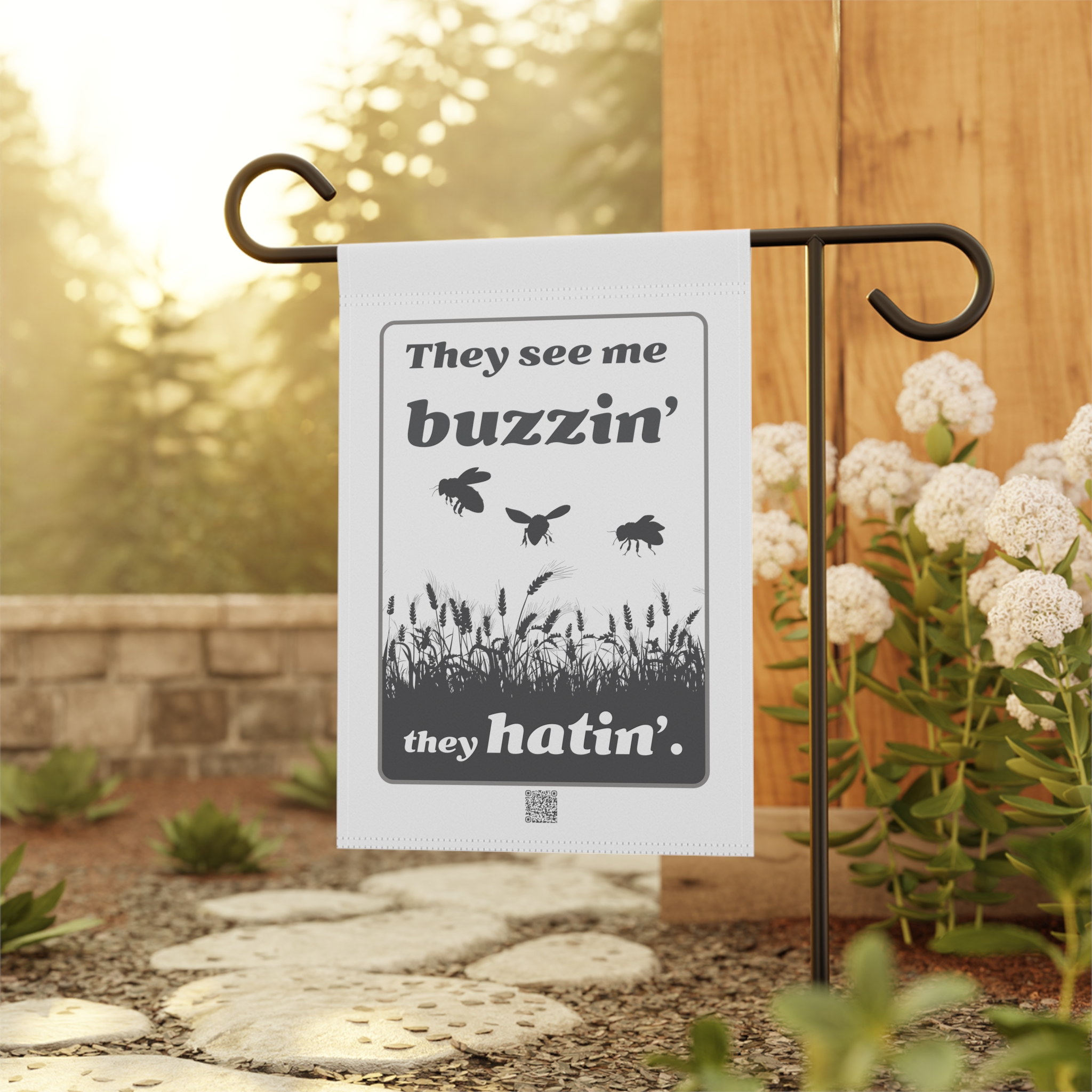 Garden Banner - They see me buzzin' - Image 4