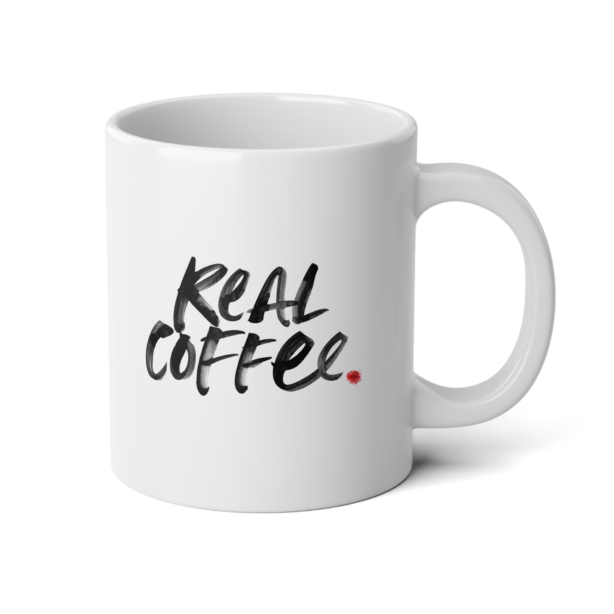 Fake Smile Real Coffee - Jumbo Mug 20oz - Image 4
