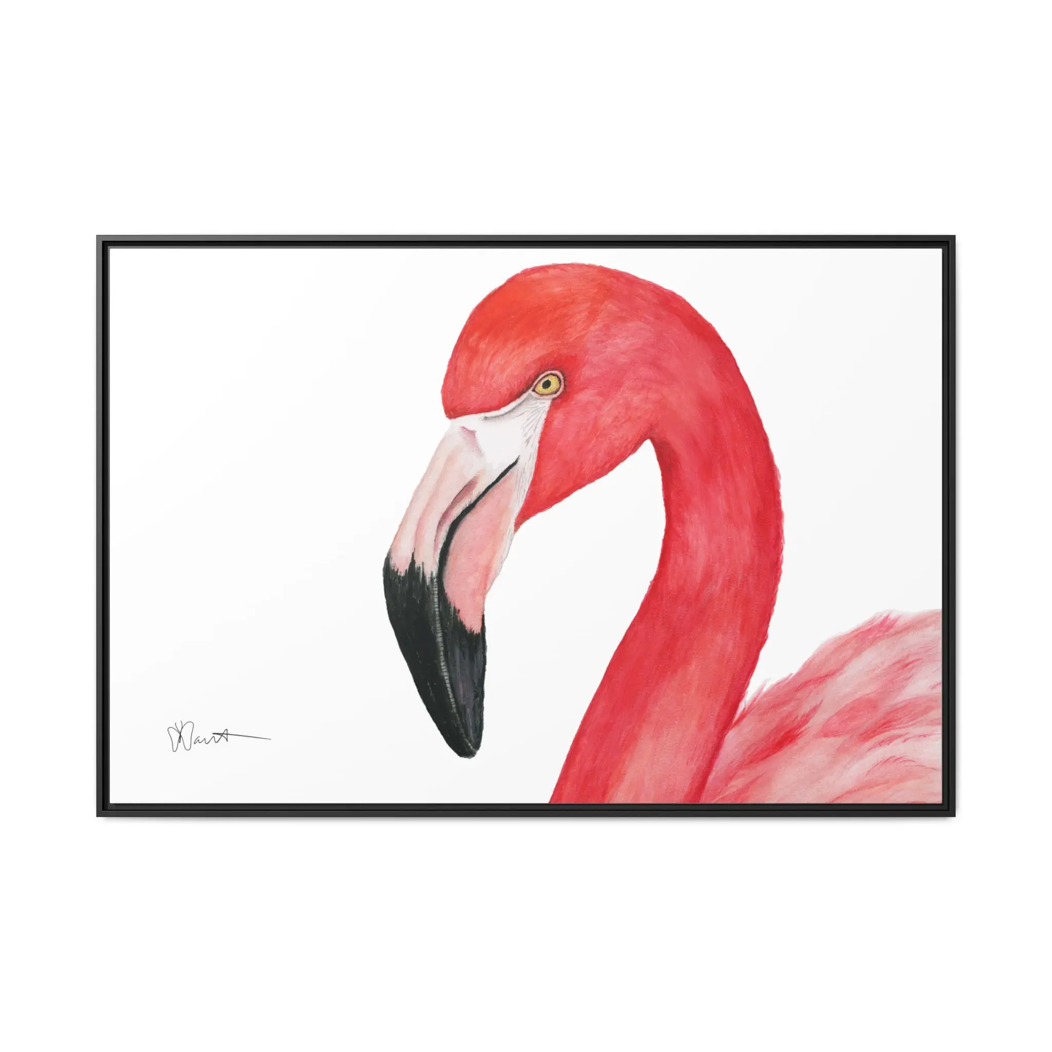 Sam the Flamingo - Gallery Canvas Wrap with Foater Frame - Image 11