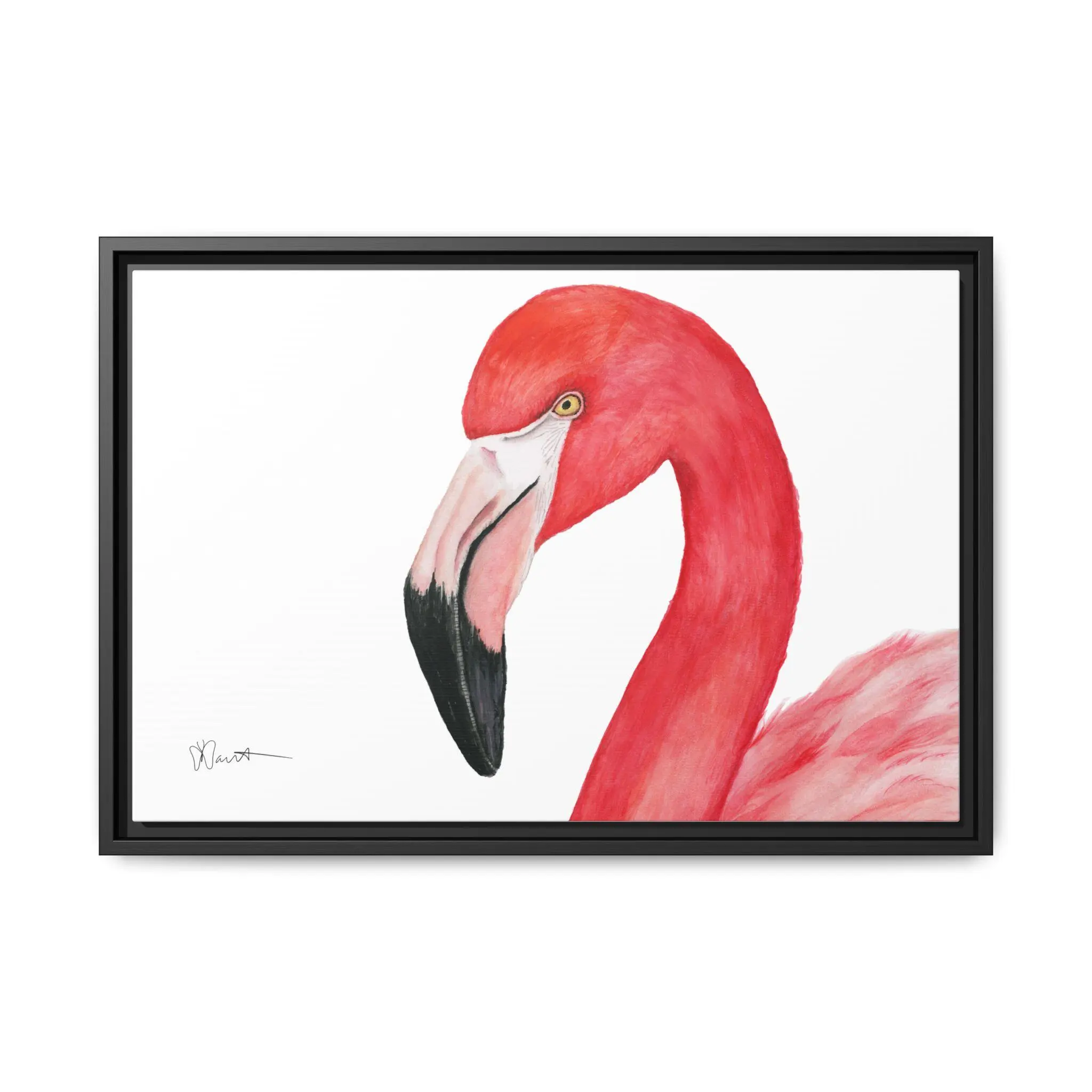 Sam the Flamingo - Gallery Canvas Wrap with Foater Frame - Image 9