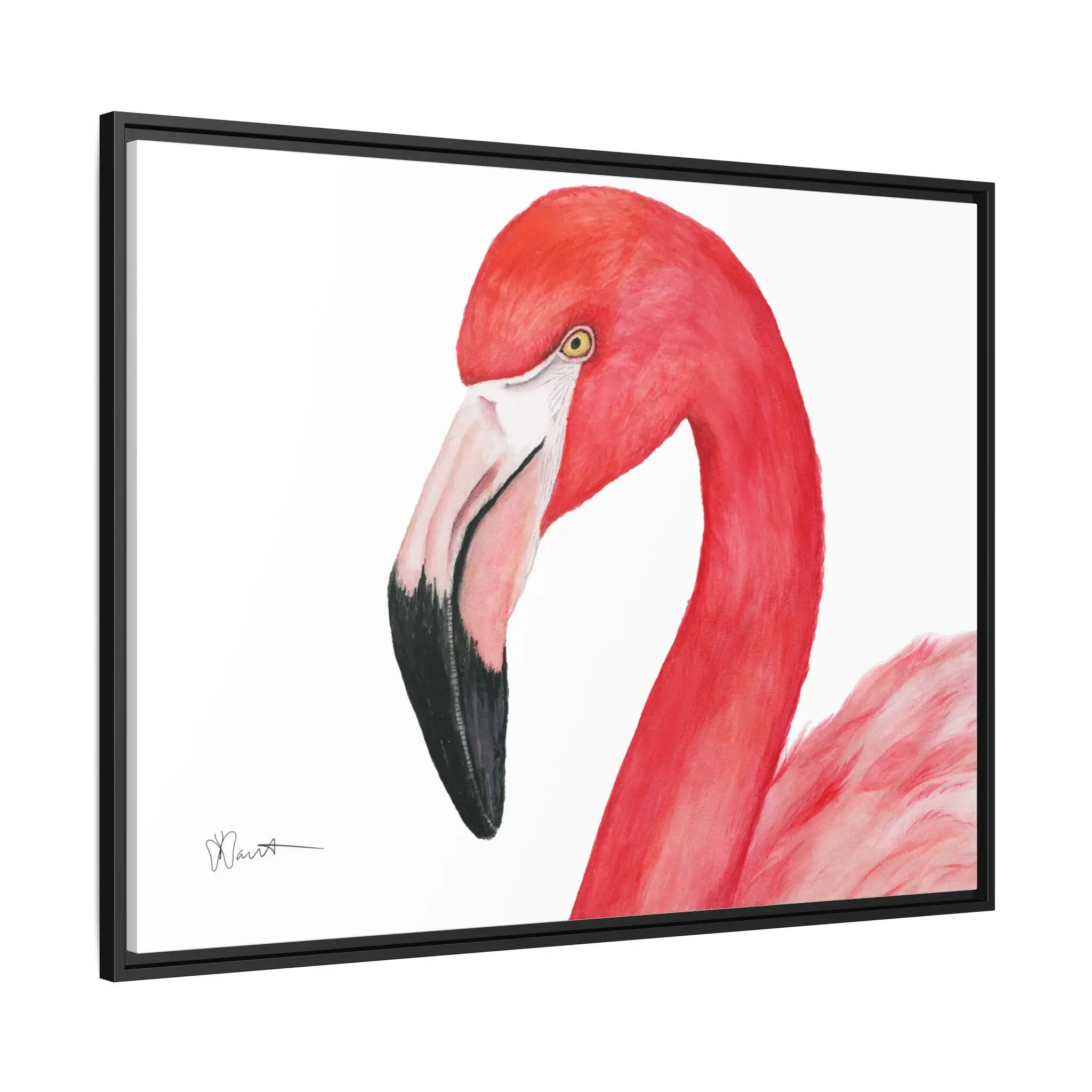 Sam the Flamingo - Gallery Canvas Wrap with Foater Frame - Image 6