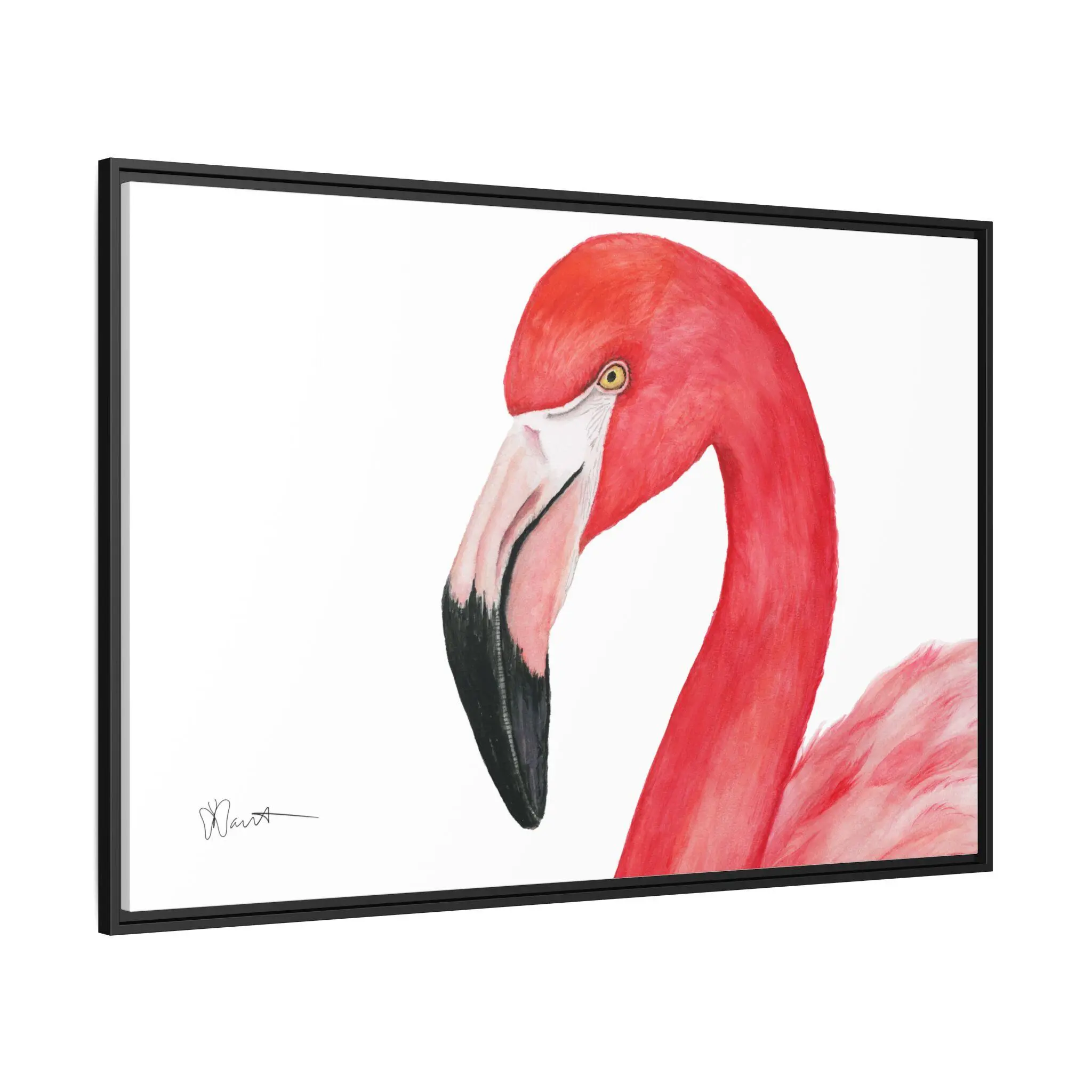 Sam the Flamingo - Gallery Canvas Wrap with Foater Frame - Image 8