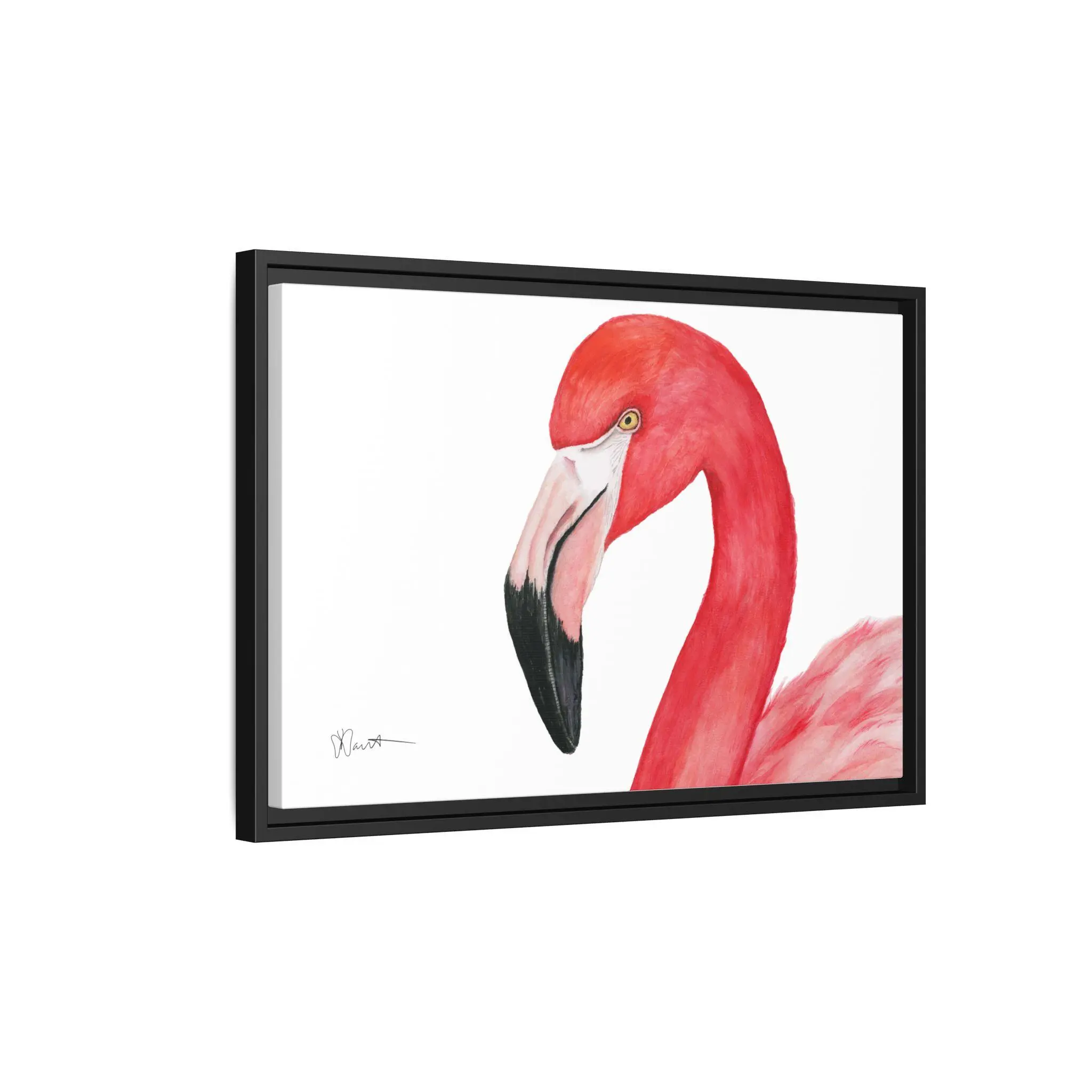 Sam the Flamingo - Gallery Canvas Wrap with Foater Frame - Image 10