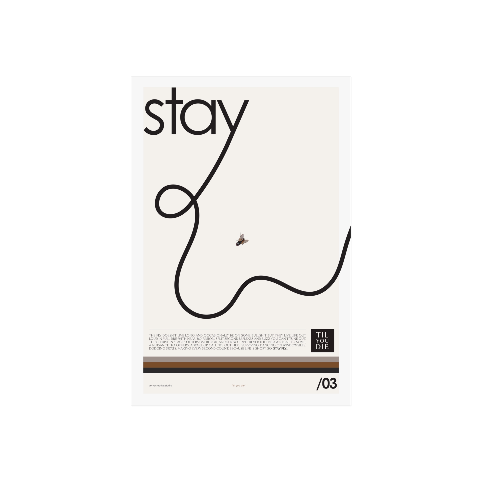 Modern Stay Fly Art Poster | Minimalist Wall Decor - Image 5