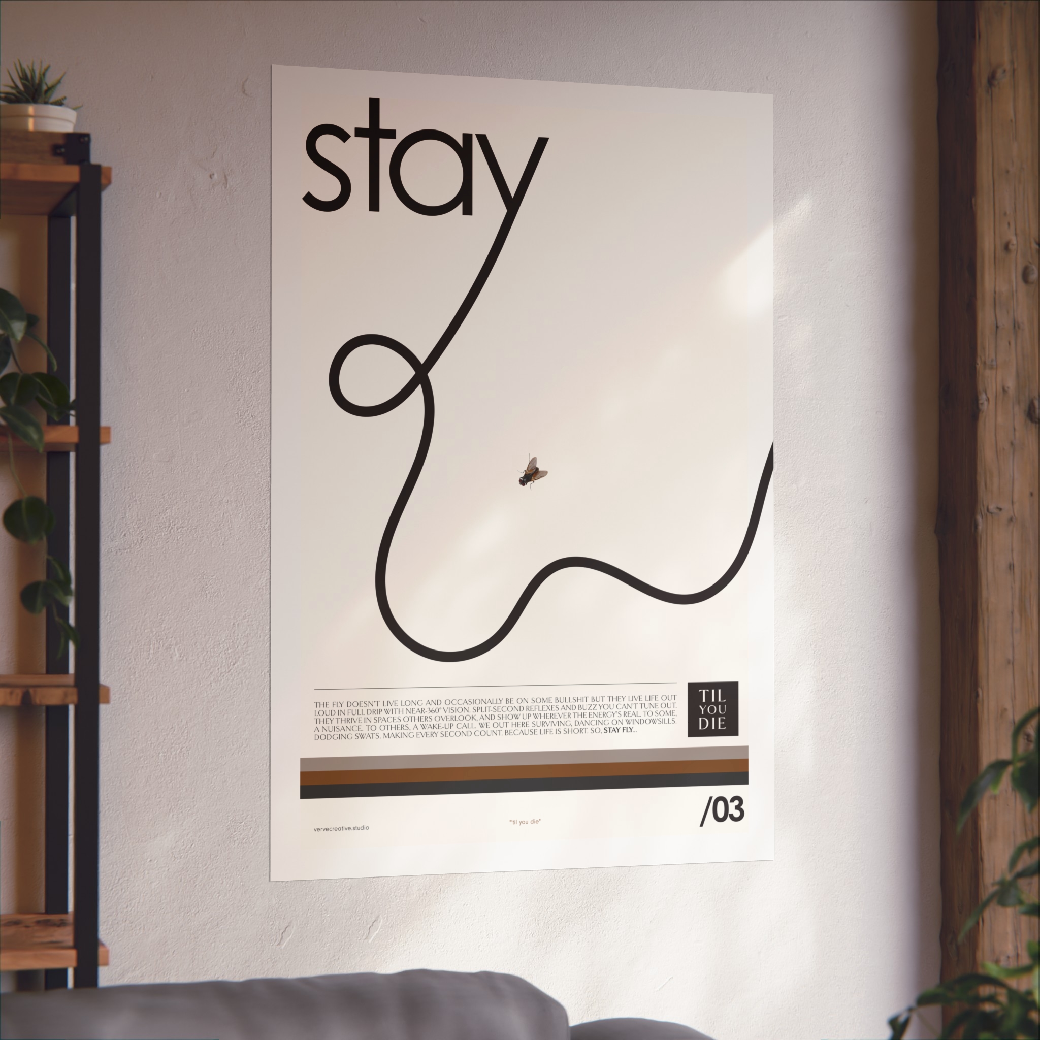 Modern Stay Fly Art Poster | Minimalist Wall Decor - Image 6