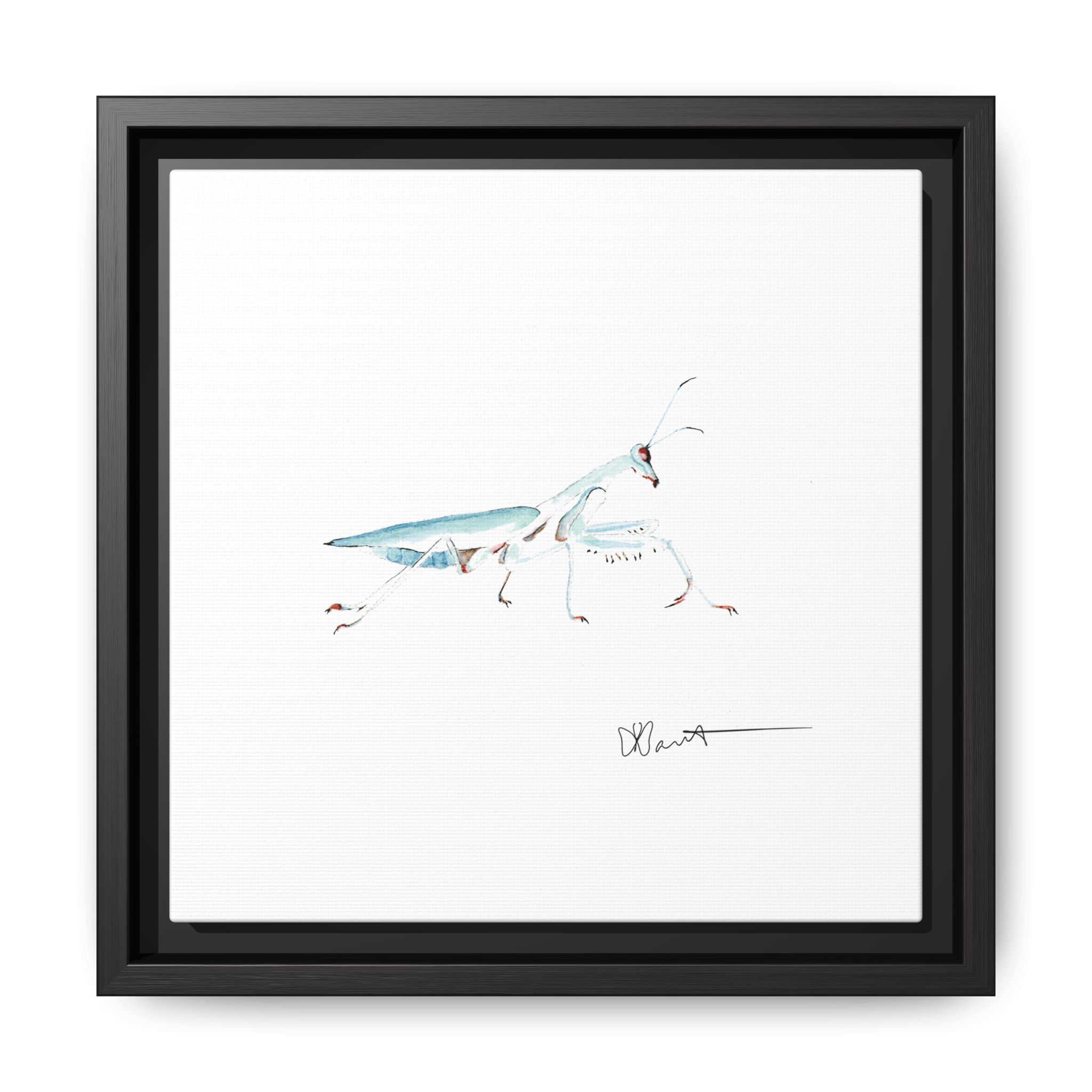 Jade Praying Mantis - Gallery Canvas Wraps with Floater Frame - Image 2